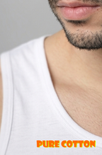 Men’s Premium 100% Cotton Sleeveless Vest Undershirt | Lightweight Soft Innerwear for All Seasons