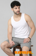 Men’s Premium 100% Cotton Sleeveless Vest Undershirt | Lightweight Soft Innerwear for All Seasons