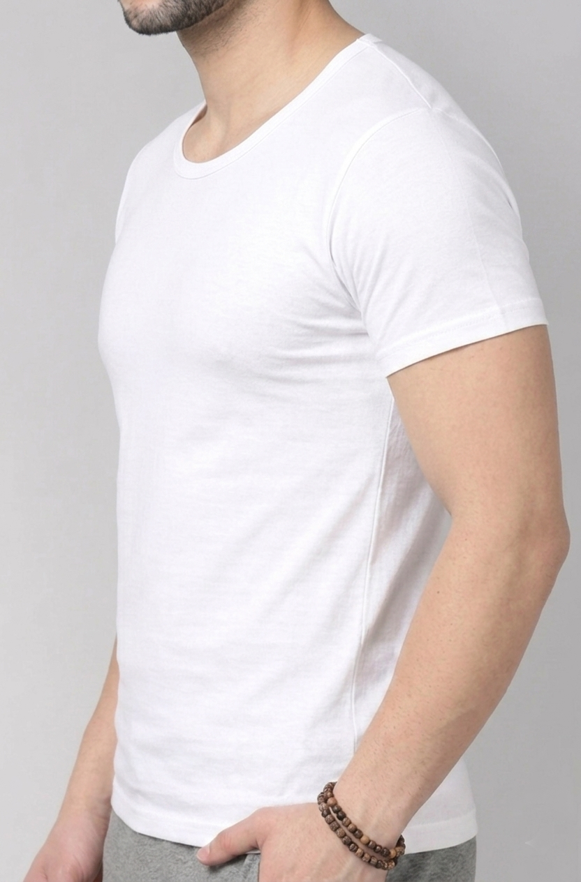 Men’s Premium 100% Cotton Sleeves Vest Undershirt | Lightweight Soft Innerwear for All Seasons